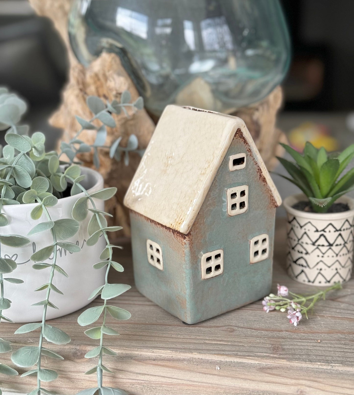 Village Cottage/House Ceramic Money Box