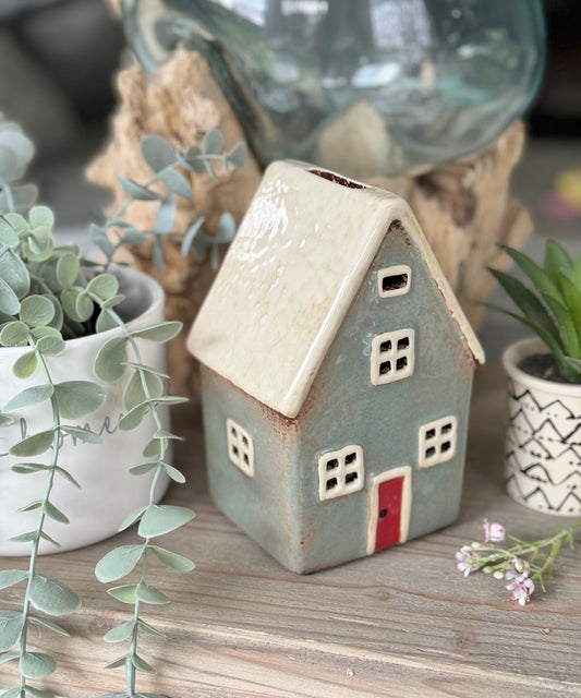 Village Cottage/House Ceramic Money Box